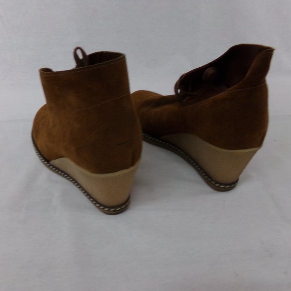 Women's J.Crew Macalister Wedge Ankle Boots Size 6 - Picture 3 of 6